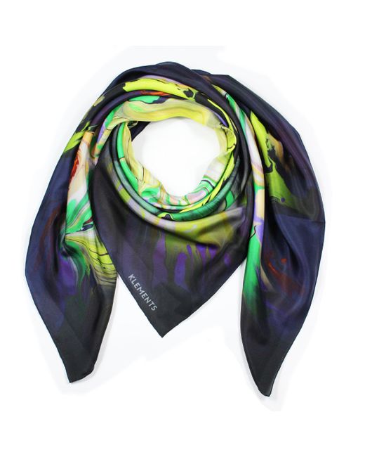 Klements Blue Paint Blurs Scarf