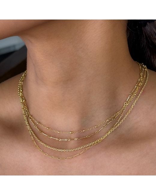 Inari Jewellery Metallic Bamboo Vine Filled Necklace