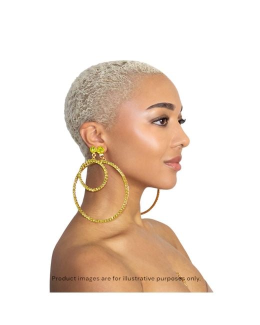 Vicki Sarge Black The Jumbo Hoop Earrings