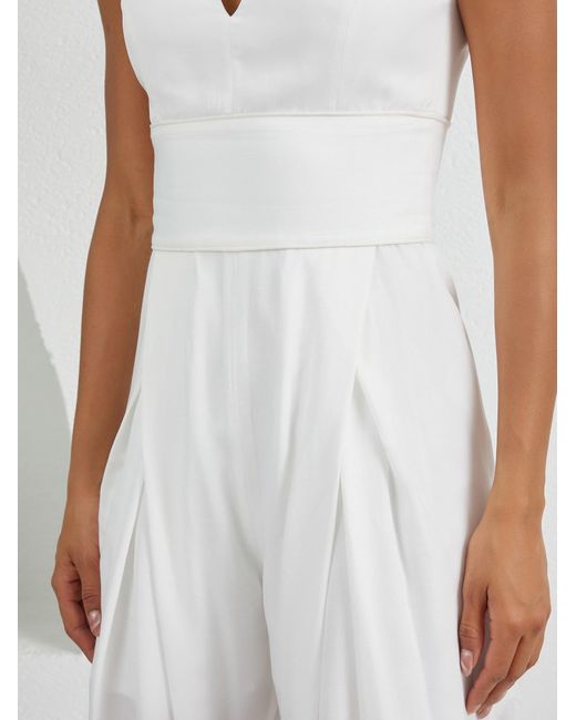 Lumina Eligma White The Arrow Jumpsuit