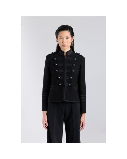 The Extreme Collection Black Military Hussar Tailored Jacket