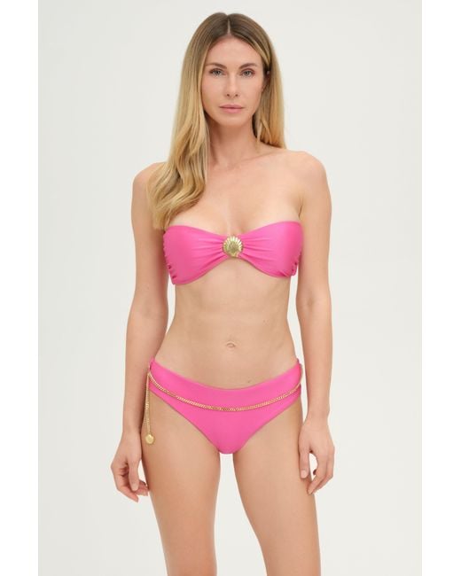 Adriana Pappas Designs Pink Riviera Bottoms With Chain Ultra