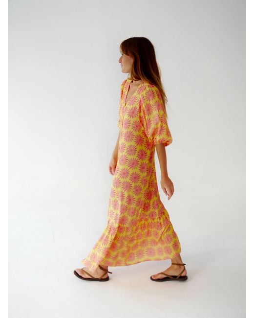 Mind Traveler Orange Mica Dress