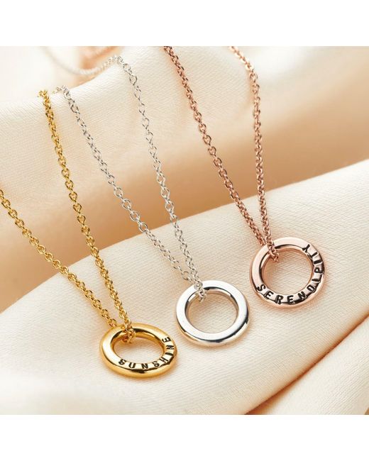 Posh Totty Designs Metallic Sunshine Micro Message Necklace