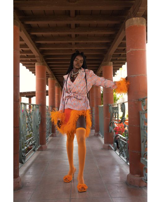 Andreeva Orange Knit Skirt-dress