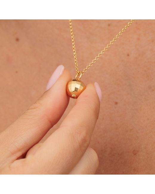 Scream Pretty Metallic Disco Ball Charm Necklace