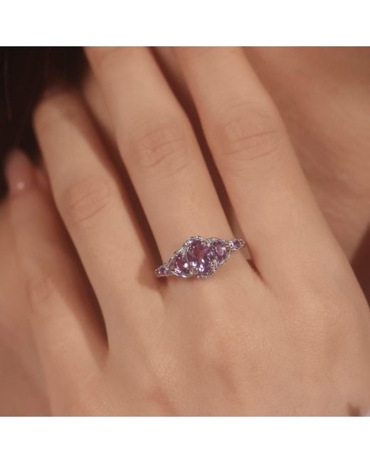 Azura Jewelry New York Purple The Wilderfern Amethyst Ring Vermeil