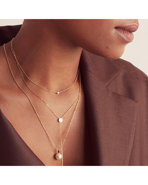 Maya Brenner White Perla Pendant