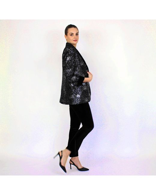 Lalipop Design Black Velvet Wide-leg Trousers With Belt