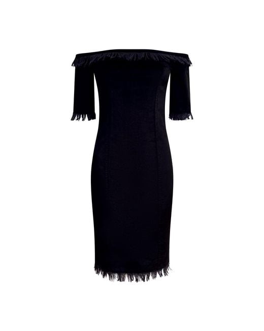 Why Mary Blue Raise The Bar Boat Neck Velvet Dress