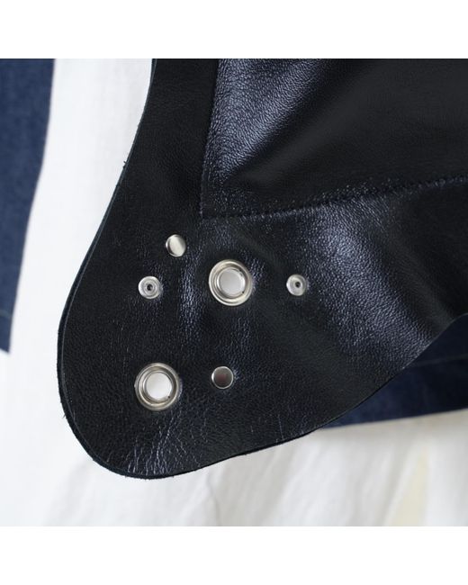 Metamorph Black Genuine Leather Tote Bag