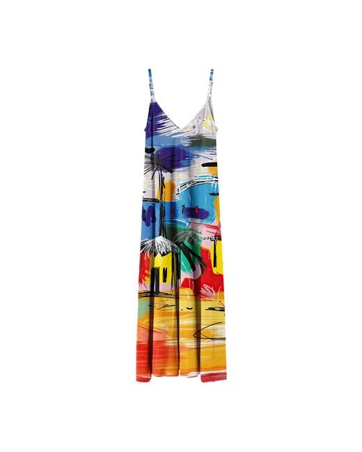 Aloha From Deer Blue Sunset Street Maxi Dress