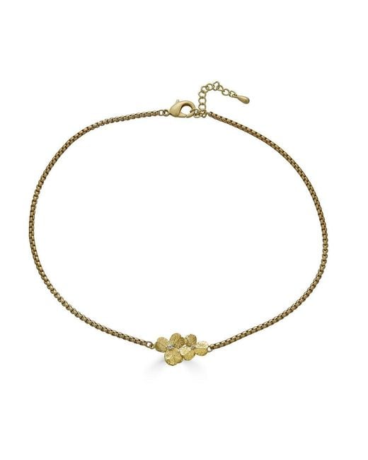 Loni Paul Jewelry Metallic Clover Bar Necklace