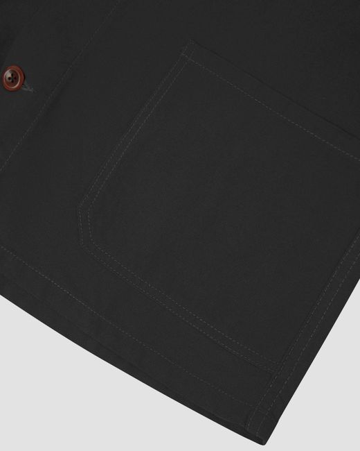 Uskees Black Overshirt for men