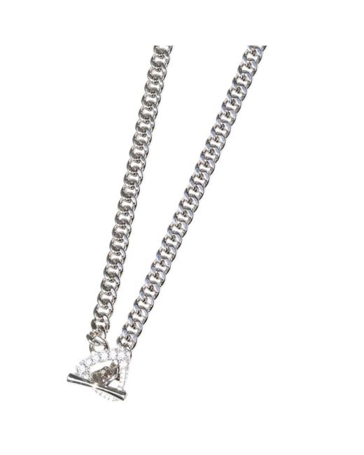 Native Gem White Triomphe Necklace- Sterling