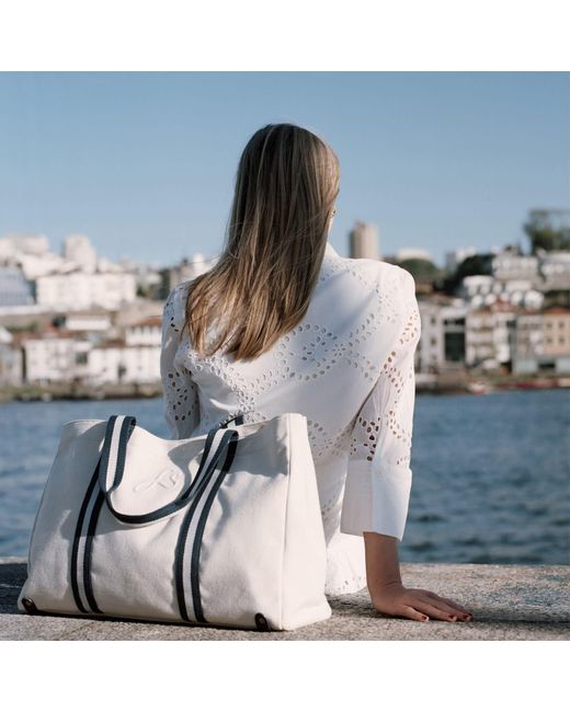 Fenella Smith White Cream Naia Tote Bag