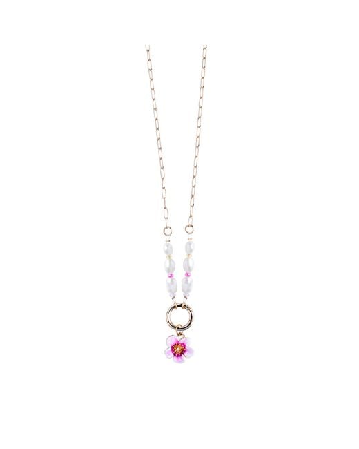 My Little Nature Metallic Plumeria Flower Handmade Necklace