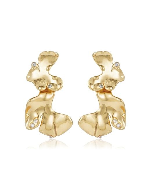 Rare Matters Jewelry Metallic Mini Leaf Earrings