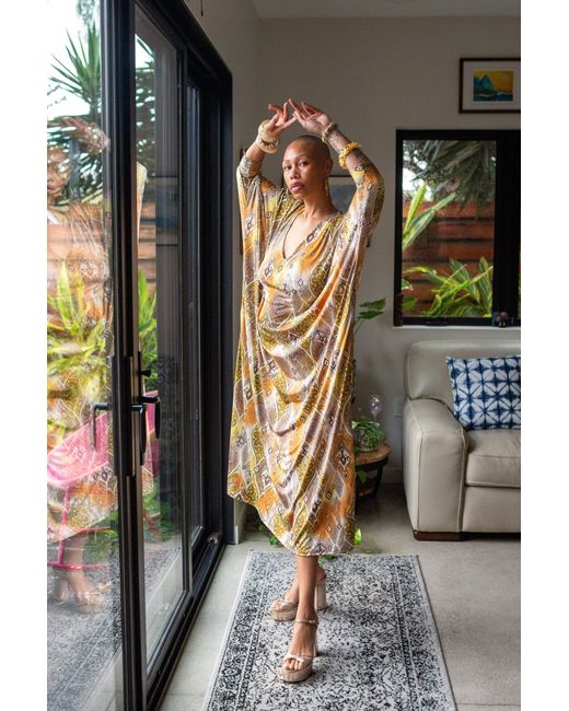 Jennafer Grace Metallic Gracie Caftan
