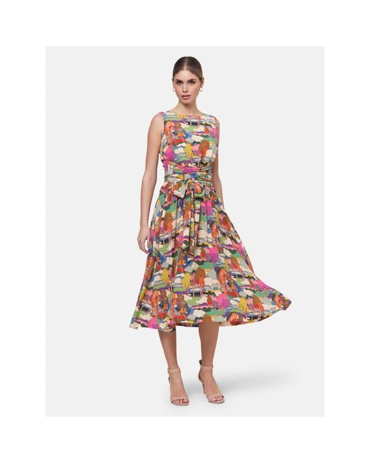 Helen Mcalinden Red Avril Prospect Road Print Dress