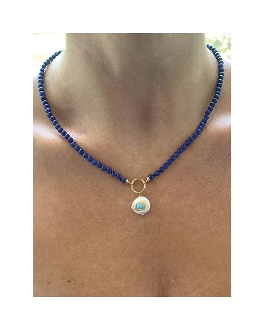 Vintouch Italy Blue Evil Eye Necklace
