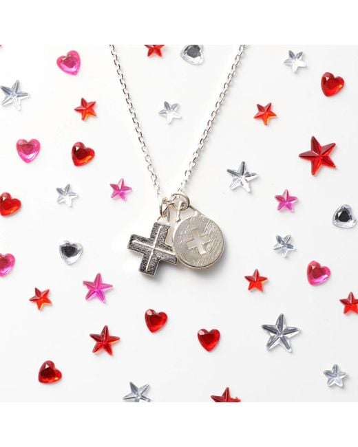 Cartography Metallic Who's Your Plus One? Plus Sign Pendants