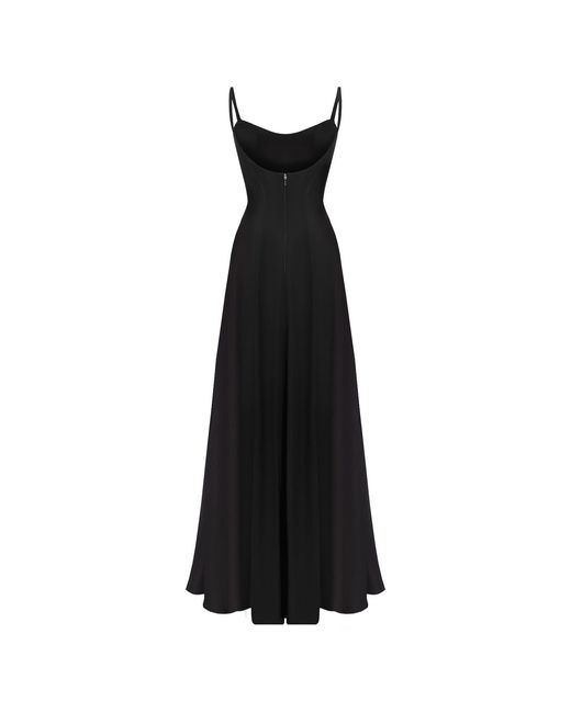 Sanctumum Black Nora Strap Maxi Dress With Open Back