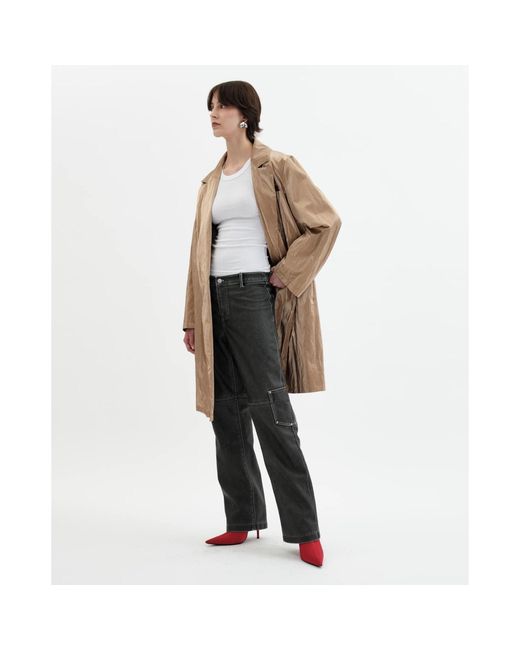 Jakke Brown Twisted Long Blazer