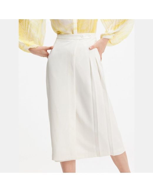 Smart and Joy White Wallet Skirt
