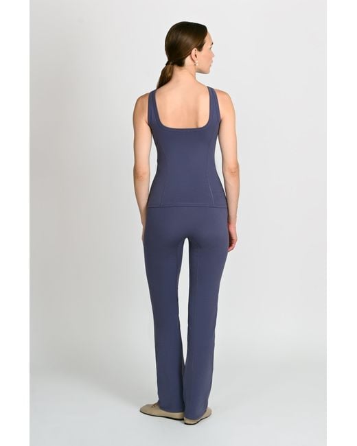 The Koozy Blue Jasmin Square Neck Vest