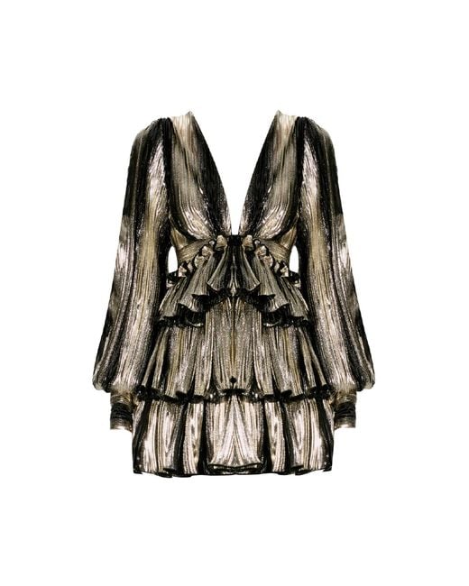 Nur Karaata Black Lutetia Mini Dress