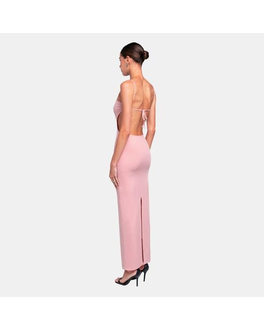 OW Collection Pink Fiona Maxi Dress