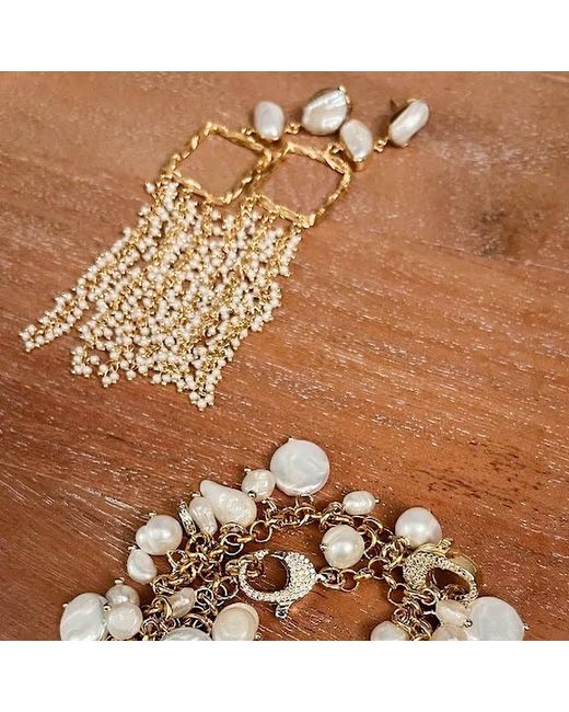 Sibylla Delphica Metallic Drop Pearls Cluster