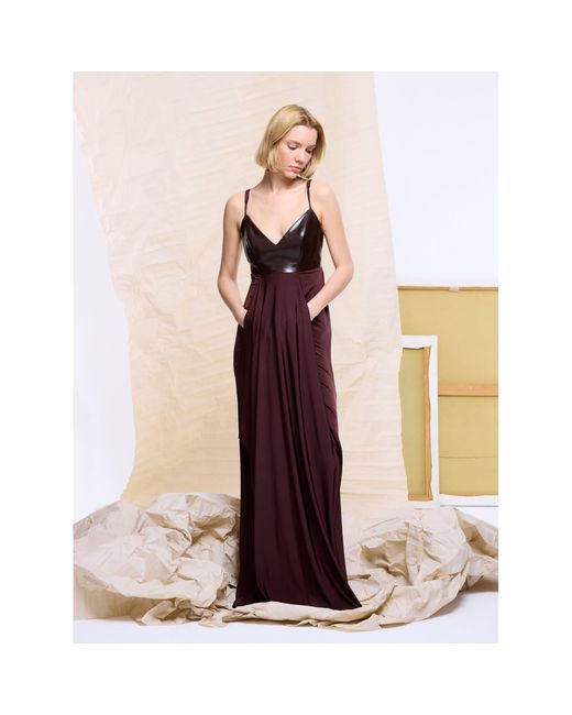 Mirimalist Purple Terra Jersey Maxi Dress