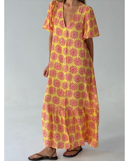 Mind Traveler Orange Mica Dress
