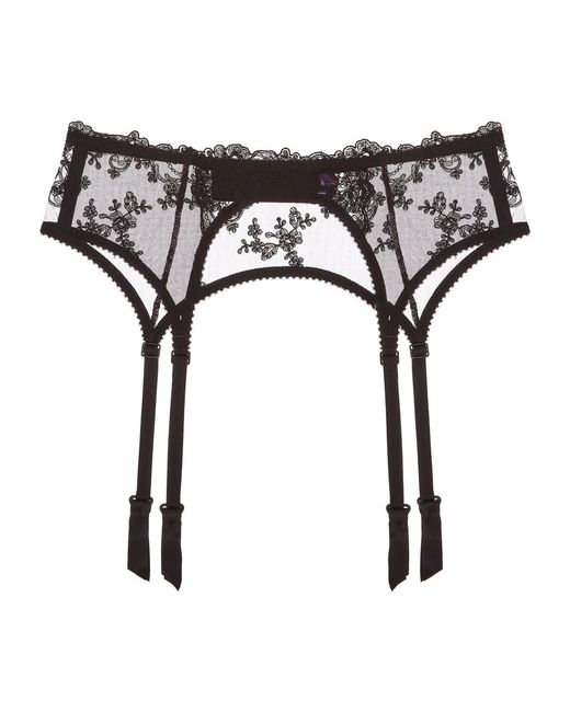 Journelle Black Cristiana Suspender Belt Noir