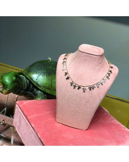 Ecce | Artisan Diamonds Metallic Solid 14Ct Turtle Seed Chain Necklace