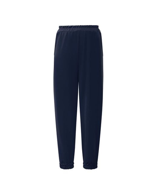 James Lakeland Blue Jersey Jogger Trousers