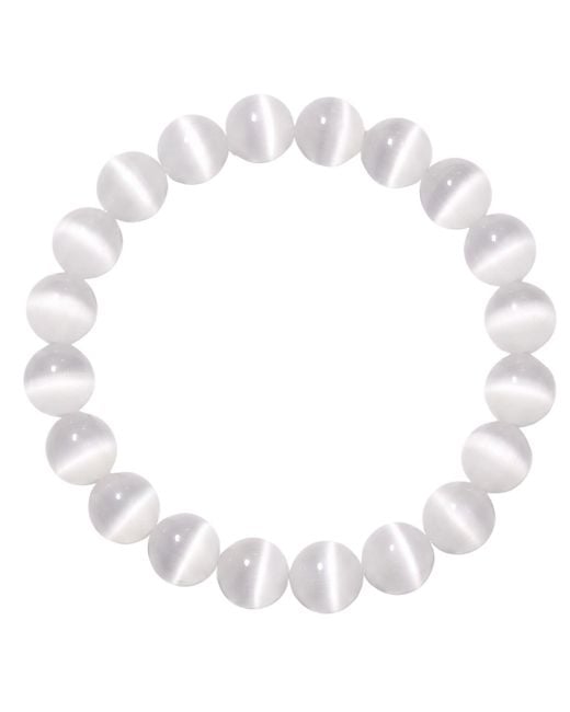 seree White Manifest Collection Intuition Cat's Eye Beaded Bracelet