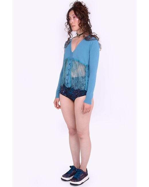 Natalia Petruch Blue Becki Cardigan