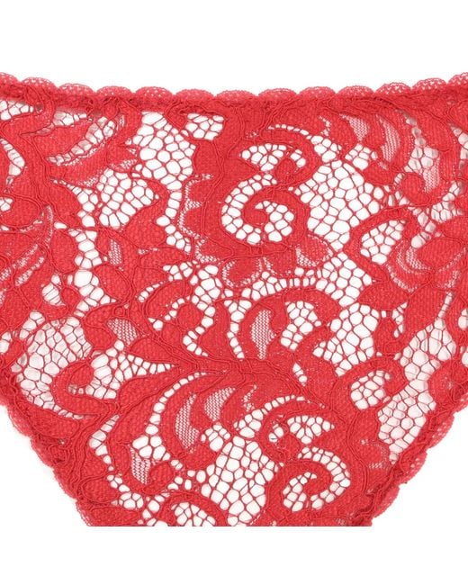 Belle -et-BonBon Red Valentina Bright Cherry Lace Thong Valentine Special