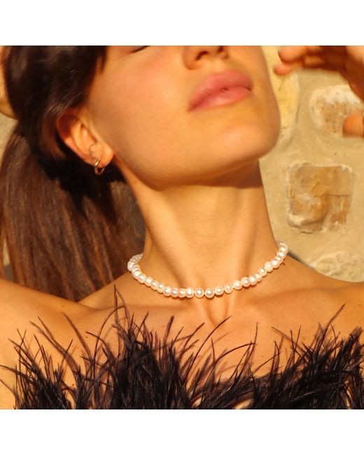 Mineralgems•Studio White Classic Pearl Neacklace