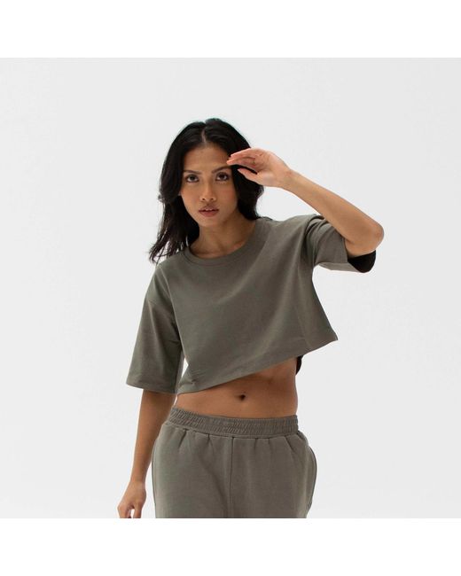 Storm Green Easy Crop Top