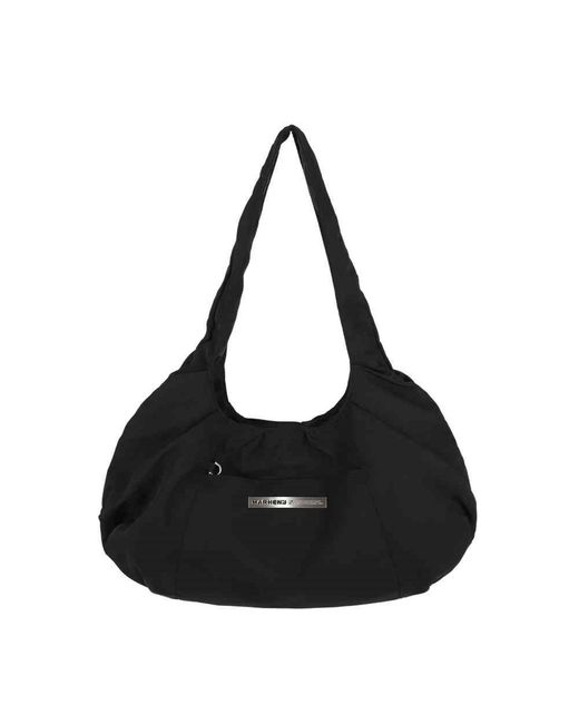 MARHEN.J Black Airy Nylon Shoulder Bag