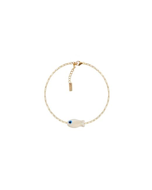 Adriana Pappas Designs Metallic Fishy Chain Bracelet