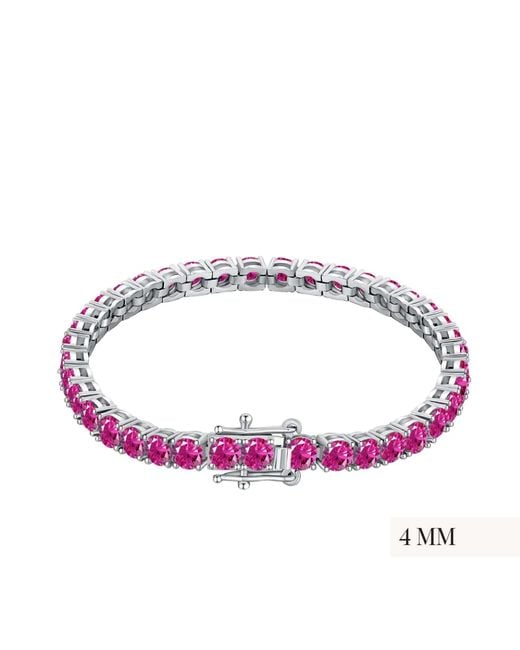 Viviana Halil Purple The Rosa Tenné Premium Zirconia Bracelet