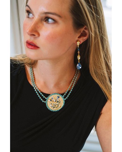 The Pink Reef White Elongated Jewel Drop