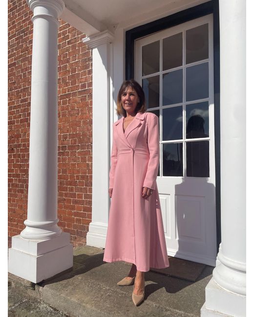 Guinea London Pink Pale Dress Coat