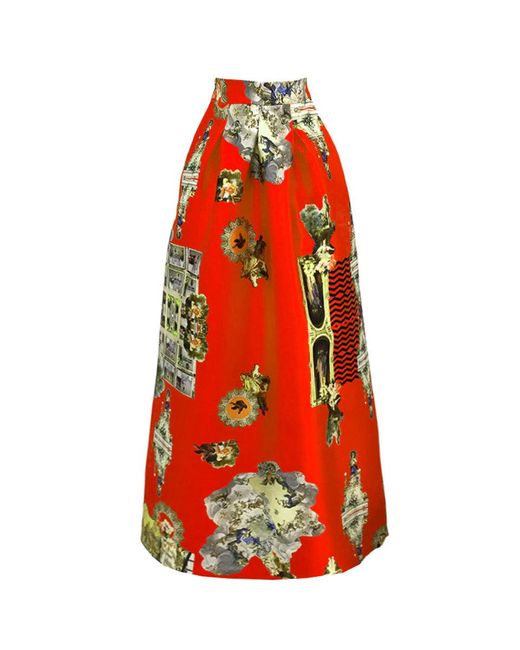 Maxjenny Red Sicily , Long Skirt