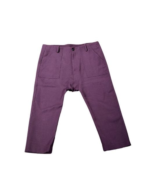 Lindsay Nicholas New York Purple Maverick Drop Crotch Pant